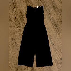 CAUTION TO THE WIND Women's Size M Medium Wide Leg Jumpsuit Romper. Black